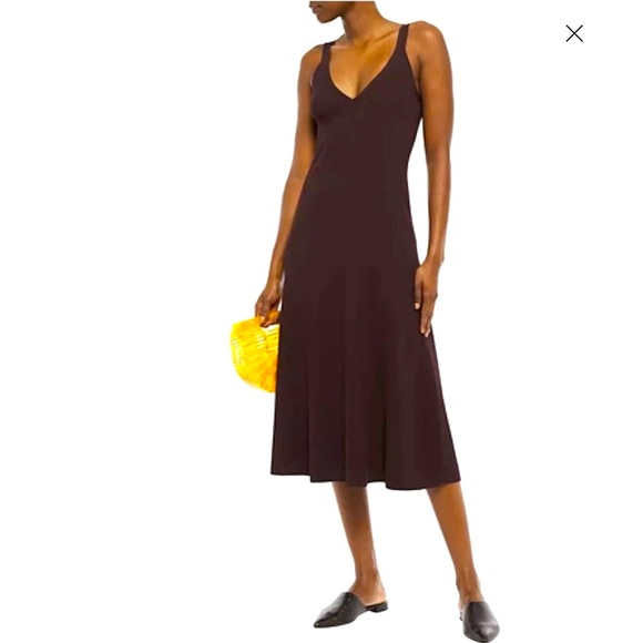 A.L.C. Ribbed Tank Dress in Chocolate Brown. Size XL $495 - Picture 5 of 10